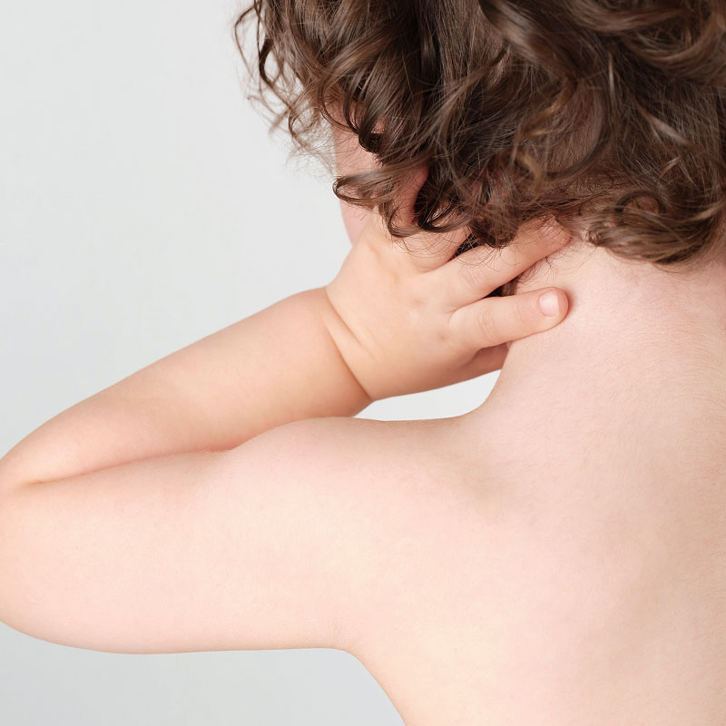 Child's back