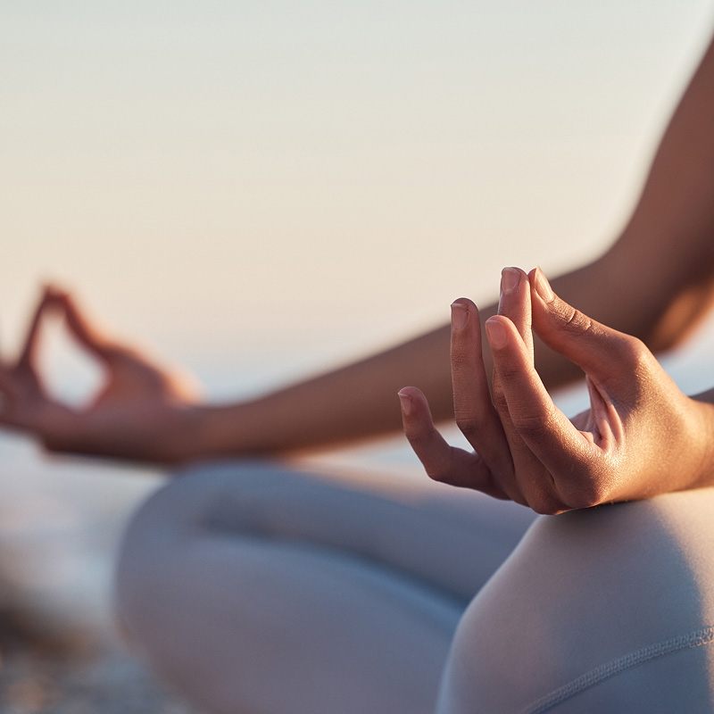 woman doing meditation