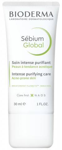 BIODERMA product photo, Sebium Global 30ml, skincare for acne prone skin