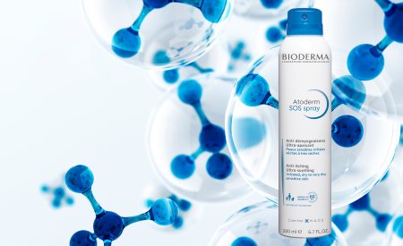 Presentation of Atoderm SOS Spray for dry to very dry sensitive skin
